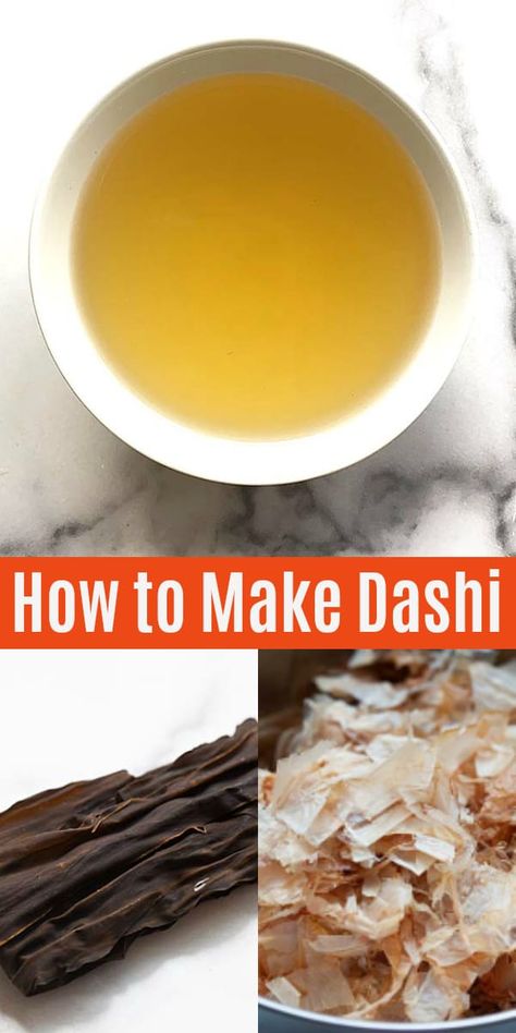 Dashi - How to Make Dashi - Rasa Malaysia Dashi Recipe, Japanese Soup, Easy Japanese Recipes, Rasa Malaysia, Japanese Recipes, Asian Soup, Ramen Recipes, Broth Recipes, Japanese Cooking