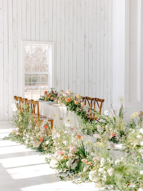 Wild Winding Florals Havana Color Palette Wild Flower Aisle, Contemporary Wedding Flowers, Flower Aisle, White Sparrow Barn, Colorful Summer Wedding, White Sparrow, Wedding Atelier, Tan Wedding, Ceremony Design