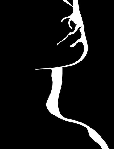 Vector black and white light and shadow ... | Premium Vector #Freepik #vector #girl-art #fashion-art #woman-art #girl-outline Woman Shadow Drawing, Contrast Art Ideas Black And White, Silloettes Art Women, Women Siluet Art, Silhouette Art Stencils, Black And White Silhouette Art, Illustration Art Black And White, Female Illustration Art, Woman Stencil