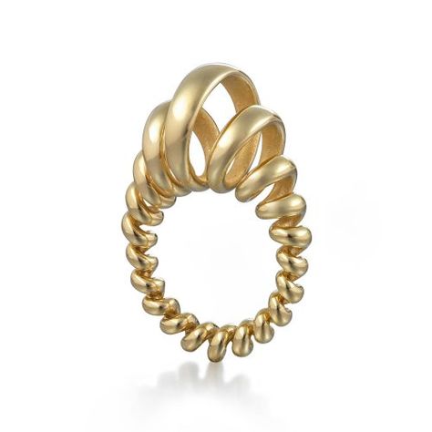 3d Jewelry Design, Spiral Jewelry, Architectural Jewelry, English Jewelry, 3d Jewelry, Modernist Jewelry, Gold Ring Designs, Jewellery Uk, Jewelry Studio