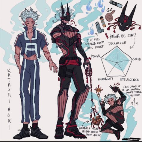 Bnha Quirks Ideas, Character Design Sheet, Fire Oc, My Hero Academia Costume, Design Sheet, Human Drawing, Hero Costumes, Black Characters, My Hero Academia Memes