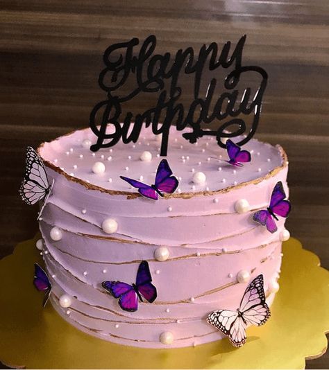 Butterfly Cake Design Images (Butterfly Birthday Cake Ideas) Cake Designs For 14th Birthday Girl, Asthetic Cakes Girl, Cake For Girls Birthday 13, Bday Cake For Girl, Cakes For 15th Birthday Girl, Cake For 14th Birthday Girl, Girls Bday Cake Ideas, Birthday Cake For Teen Girl, Cake For 15th Birthday Girl