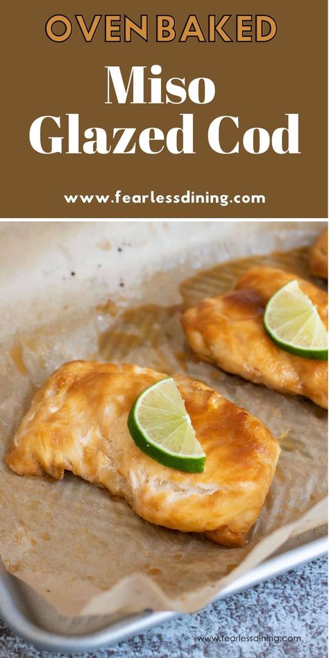 Miso Glazed Cod Recipe, Miso Cod Recipe, Miso Glazed Cod, Miso Cod, Fodmap Recipes Dinner, Low Fodmap Recipes Dinner, Miso Recipe, Cod Recipe, Easy Family Dinner