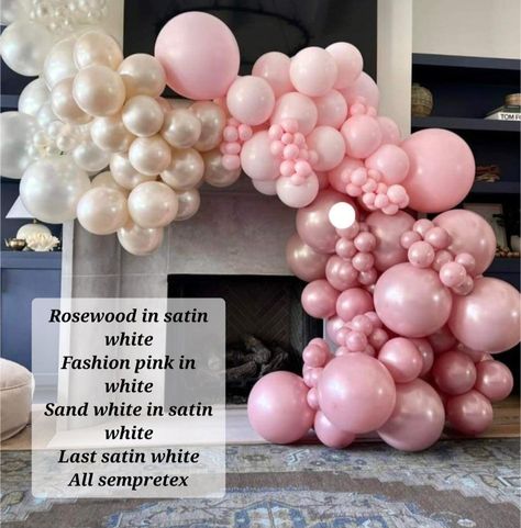 Shades Of Pink Balloon Garland, Balloon Colors, Balloon Shades, Balloon Template, Balloons Decor, Deco Ballon, Balloon Arches, Diy Balloon Decorations, Diy Balloon