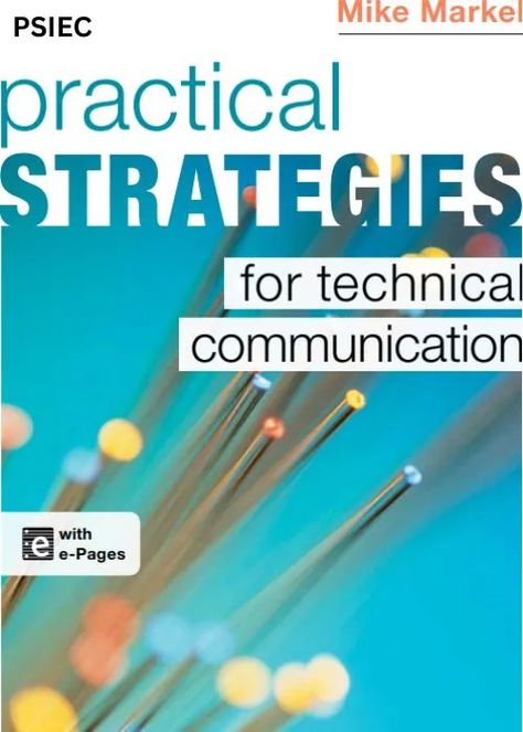 Mike Markel’s book focuses on practical strategies and techniques for effective technical communication across various formats like emails, letters, instructions, proposals, reports and presentations. It covers document design strategies, writing in plain language, understanding audience needs, integrating visuals, and revising and organizing information. Technical Communication Mike Markel PDF in English PDF Title Technical Communication Author... Technical Communication, Document Design, Design Strategies, Documents Design, Budget Book, Design Strategy, Free Ebooks Download, Ebook Pdf, Reading Online