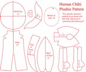 Plush Template, Sitting Down Pose, Origami Diy Ideas, Plushies Diy, V Chibi, Anime Plush, Human Doll, Doll Patterns Free, Face Template