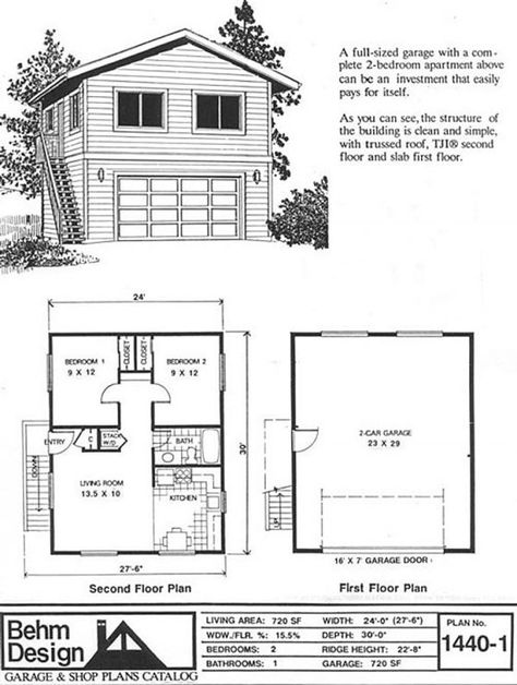 H576-1 Lakeside Cottage 24 x 30 - Behm Garage Plans Metal Shop With Studio Apartment, Two Bedroom Garage Apartment, 2 Car Garage With Apartment, Prefab Garage With Apartment, Granny Suite, Farm Garage, Construction Garage, Apartment Garage, Two Story Garage