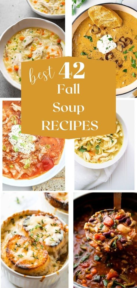 As the weather gets chilly, warm up by making and enjoying these comforting and hearty soups that are autumn in a bowl. There are also ideas for what to serve with these delicious depth of flavor soups. Lo Carb Recipes, Fall Soup Recipes, Bread Bowl, Fall Soups, Bread Bowls, Recipe Roundup, Soup And Sandwich, Budget Friendly Recipes, Hearty Soups