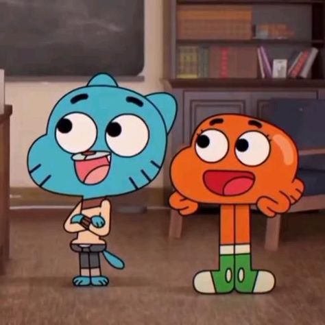 The Amazing World Of Gumball Videos, The Amazing World Of Gumball Darwin, Gumball And Darwin Drawing, Darwin Drawing, Gumball Funny, Gumball Costume, Gumball Icons, Gumball And Darwin, Gumball Darwin