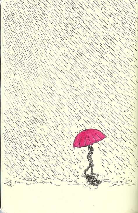 Umbrella Images, Clouds And Rain, Rain Illustration, I Love Rain, Rain Art, Umbrella Art, Red Umbrella, Love Rain, Under My Umbrella