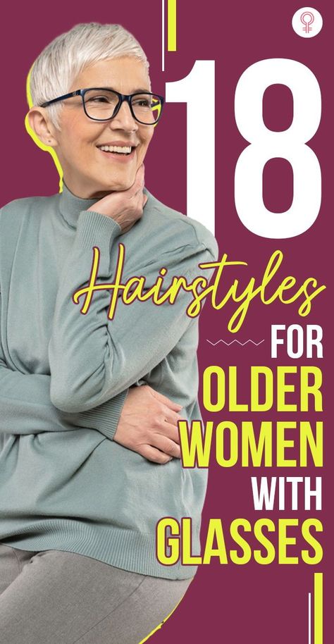 18 Hairstyles For Older Women With Glasses: With the right pair of glasses, your hairstyle can enhance your facial features, bring out your face shape, and pop your eye color. Keep reading and check out our top 18 picks for hairstyles that pair well with glasses. #hairstyles #hairstyleideas #glasses Short Hair Glasses, Women With Glasses, Grey Hair And Glasses, Hairstyles With Glasses, Hairstyles For Older Women, Latest Short Haircuts, Grey Hair Styles For Women, Short Hair Trends, Short Grey Hair