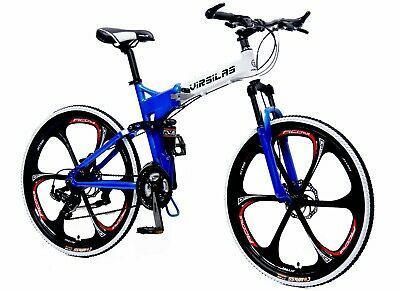 buy FOLDING MOUNTAIN BIKE MTB SHIMANO 21 SPEED FULL SUSPENSION... Full Suspension Mtb, Gary Fisher, Folding Mountain Bike, Mini Workout, Hybrid Bicycle, Art Success, E Bike Battery, Road Racing Bike, Trek Bikes