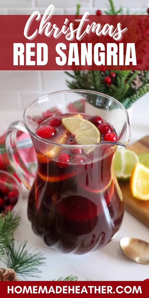 Christmas Red Sangria Recipe Red Sangria Recipes Easy, Christmas Sangria Red, Wine Punch Recipes, Red Wine Sangria Recipe, Winter Sangria Recipes, Red Sangria Recipe, Holiday Sangria Recipes, Wine Sangria Recipe, Christmas Sangria Recipes