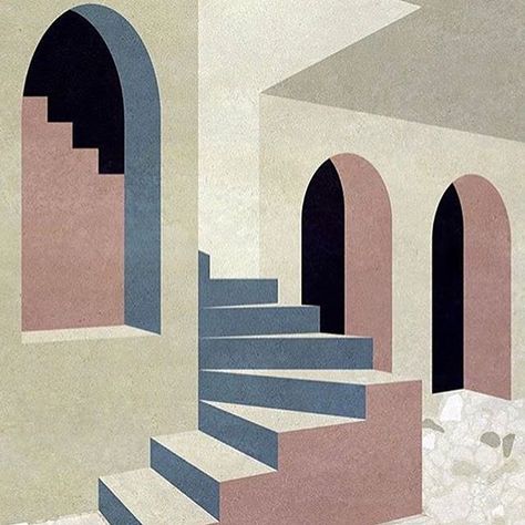 STUDIO TESTO (@studiotesto) • Instagram photos and videos Charlotte Taylor, Building Illustration, Interior Illustration, Geometric Art Prints, Architecture Illustration, Painting Art Projects, Geometric Art, Architecture Art, Watercolor Painting