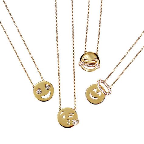 Emoji Jewelry, Emoji Board, Wedding Jewelry Photography, Delicate Jewelry Necklace, Emoji Clothes, Pandora Jewelry Necklace, Emoji Gifts, Gina Linetti, Emoji Party