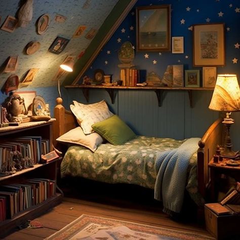 4+ Unique Themes for Decorating Small Children's Bedrooms • 333k+ Inspiring Lifestyle Ideas Blue Boy Bedroom Ideas, Colorful Montessori Bedroom, Magical Toddler Room, Kid Bedroom Aesthetic, Space Themed Kids Room, Dark Boys Room, Whimsical Kids Bedroom, Cozy Toddler Bedroom, Little Boy Bedroom Ideas Small Rooms