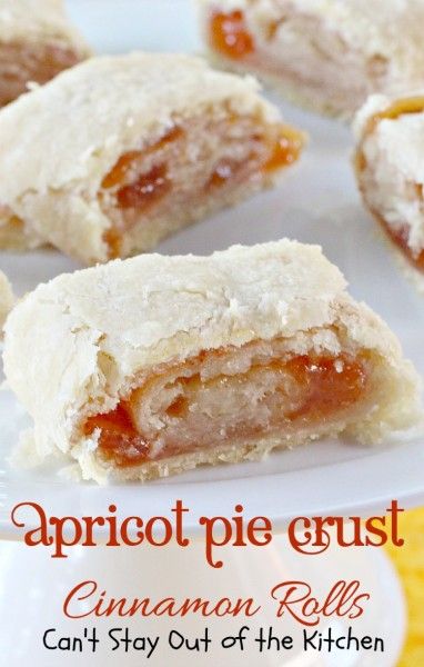 Pie Crust Cinnamon, Pie Crust Cinnamon Rolls, Pie Crust Dessert, Apricot Pie, Apricot Recipes, Homemade Pie Crust Recipe, Good Pie, Homemade Pie Crusts, Crust Recipe