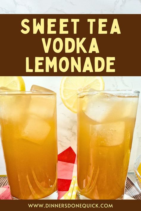 Beat the summer heat with this mouthwatering Sweet Tea Vodka Lemonade recipe! 🌞🍹 It's the perfect balance of sweet tea, tangy lemonade, and a kick of vodka. Get ready to sip your way to refreshing bliss! 😋 #DinnersDoneQuick #SweetTeaVodkaLemonade #SweetTeaVodkaandLemonade #ArnoldPalmer #ArnoldPalmerDrink #ArnoldPalmerSpiked #ArnoldPalmerAlcoholicDrink #SpikedArnoldPalmer #VodkaLemonade #VodkaLemonade #VodkaLemonadeCocktails #VodkaLemonadeRecipe #SummerDrinkRecipes #SummerCocktails Sweet Tea Vodka Lemonade, Cosmopolitan Drink Recipe, Cosmopolitan Drink, Mango Vodka, Lemonade Popsicles, Refreshing Summer Recipes, Sweet Tea Vodka, Iced Tea Lemonade, Vodka Lemonade