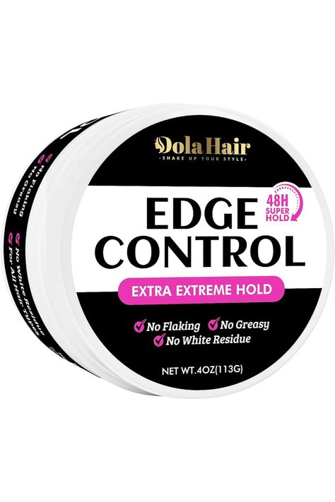 Dolahair Edge Control for Black Hair 4c Extreme Strong Hold Non-greasy Edge Effect 48 Hour Edge Tamer for Baby Hair extra mega hold True Edge Control Edge Effect Edge Control for Black Natural Hair Black Hair 4c, Black Natural Hair, Slick Ponytail, Hair 4c, Night Work, Edge Control, Hair Supplies, Baby Hairs, Hair Mousse