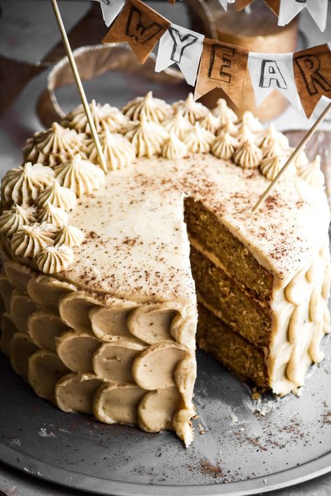 Chestnut Cake Recipe, Eggnog Cookie, Adventure Cake, Eggnog Buttercream, Chestnut Cake, Eggnog Recipes, Chestnut Recipes, Eggnog Recipe, Birthday Cake Recipe