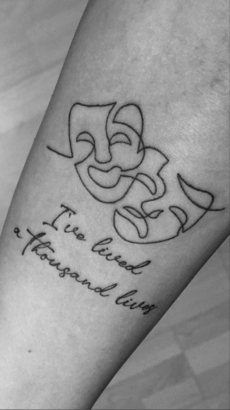 Theatre Tattoo, Tattoo Over Scar, Wrist Tattoo Designs, Choose Her, Small Tats, Single Line Tattoo, Writing Tattoos, Why Her, Small Tattoos Simple