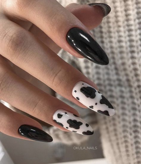 stylish nails Acrylic Nails Coffin Short Almond Acrylic Nails Best Acrylic Nails Simple Acrylic N Manikur Kuku, Cow Nails, Edgy Nails, Grunge Nails, Vibrant Nails, Simple Acrylic Nails, Her Nails, Acrylic Nails Coffin Short, Nagel Inspo