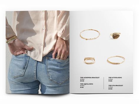 Jewellery Lookbook, Lookbook Layout, Lookbook Design, Website Design Layout, Brand Book, Book Layout, Jewelry Lookbook, Jewelry Designer, Layout Design