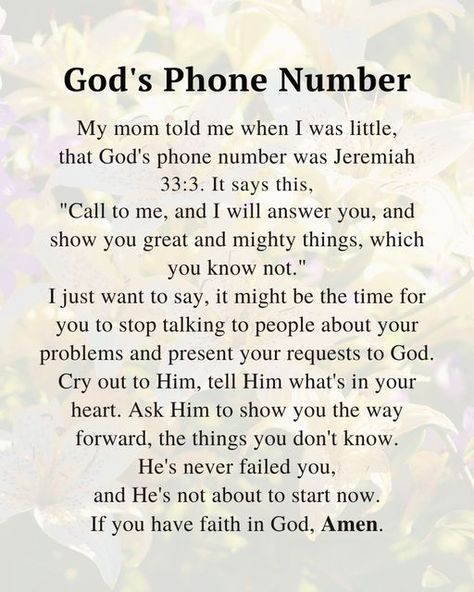 Bible verses Mother Bible Verse, Jeremiah 33:3, Gods Plan Quotes, Gods Plan, Scripture Quotes Bible, Stop Talking, Scripture Quotes, Bible Quotes, Bible Verse