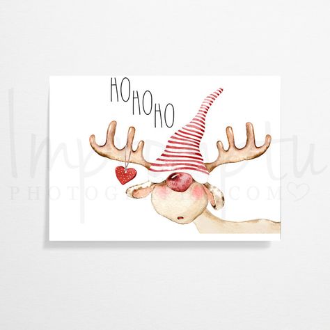 Christmas Card Ideas Handmade Drawing, Hand Painted Cards Ideas Simple, Watercolor Holiday Card Ideas, Watercolor Christmas Cards Diy Simple, Christmas Watercolor Cards Ideas, Christmas Card Watercolor Ideas, Christmas Watercolor Ideas Xmas Cards, Reindeer Christmas Cards, Reindeer Printable