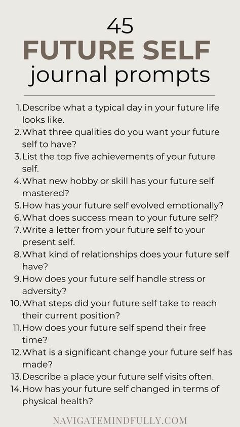 future self journaling Future Self Journal, Self Journal Prompts, Future Self Journaling, Self Journaling, Self Journal, Mindfulness Journal Prompts, Journal Inspiration Writing, Healing Journaling, Daily Journal Prompts