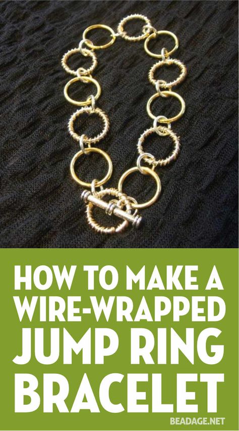 Handmade Chain Jewelry, Jump Ring Jewelry, Kumihimo Jewelry, Wire Wrap Jewelry Designs, Easy Diy Jewelry, Wire Jewelry Tutorial, Basic Jewelry, Knot Bracelet, Diy Rings