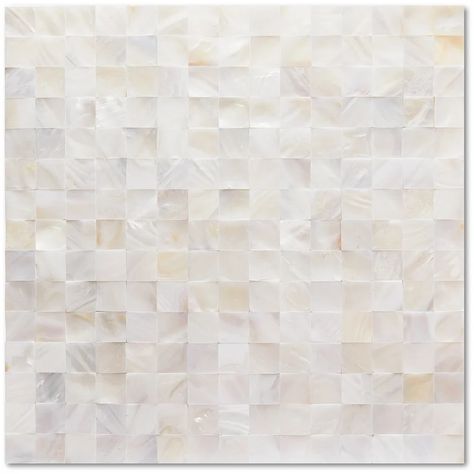 Valoria 12" x 12" Shell Peel & Stick Mosaic Tile | Wayfair Dark Blue Kitchens, Shell Mosaic Tile, Mother Of Pearl Mosaic, Peel Stick Backsplash, Wall Fireplace, Shell Tiles, Pearl Tile, Shell Mosaic, Tile Edge