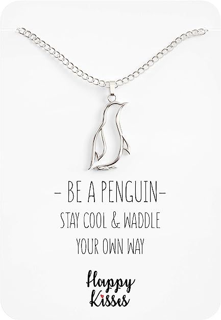 Spread joy and love with the Happy Kisses Penguin Necklace Gift! 💕🐧 This charming necklace features an enchanting penguin design, showcasing affection and happiness. With its delicate craftsmanship and attention to detail, it's a meaningful and thoughtful gift for someone special. Let this adorable penguin pendant symbolize sweet moments and affectionate kisses. Give the gift of joy today! Penguin Gifts, Funny Gift Cards, Penguin Pendant, Penguin Necklace, Happy Penguin, Penguin Design, Sweet Moments, Cute Penguins, Gift For Girls