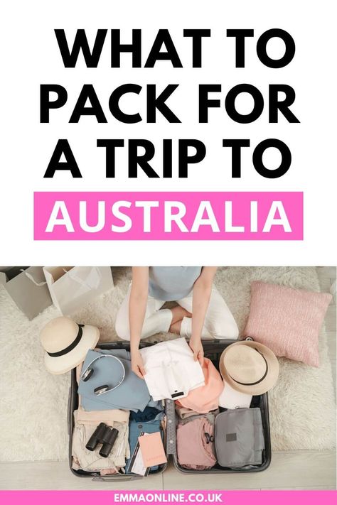 Travelling to Australia? My guide on what to pack for a trip to Australia is full of packing tips and travel essentials. #packing #australia Travel Outfit Australia, What To Pack For Australia, Packing For Australia, Packing List Spring, Australia Packing List, Travel Capsule Wardrobe Summer, Vacation Packing Tips, Pack For A Trip, Trip To Australia