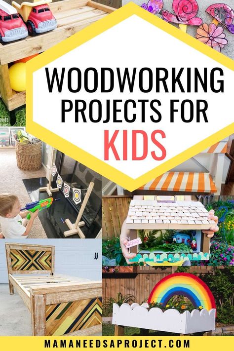 Grab this list of beginner woodworking projects to build for your kids! Simple tutorials and woodworking plans will guide you through woodworking projects for kids. Happy building! Oppgaver For Barn, Kids Woodworking Projects, Different Generations, Wood Projects For Kids, Hobbies For Kids, Woodworking Projects For Kids, Woodworking For Kids, Have Inspiration, Diy Simple