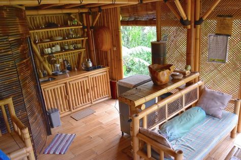 Bamboo Hut House, Bamboo Cottage, Cottage House Design, Bamboo Hut, Wooden House Plans, Wood House Design, Bamboo Home, Cottage House Designs, Philippine Houses