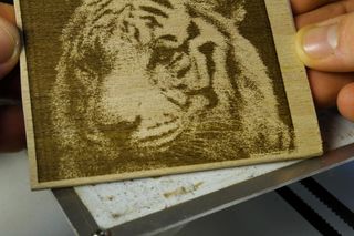 How to Engrave Picture on Wood : 3 Steps (with Pictures) - Instructables Diy Laser Engraver, Wood Laser Ideas, Diy Laser Cut, Epoxy Wood Table, Laser Engraved Ideas, Picture Engraving, Laser Engraving Machine, Photo Engraving, Wood Engraving