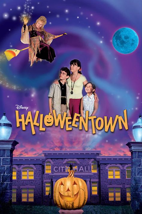 Halloween town movie cover Halloween Town Movie, Best Kid Movies, Walt Disney Movies, Movies For Boys, Disney Channel Original, See Movie, Wallpaper Halloween, Kids' Movies, Walt Disney Pictures