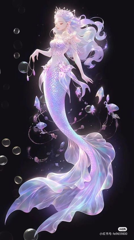 Anime Mermaid Female, Mermaid Anime, Personaje Fantasy, Anime Mermaid, Fantasy Mermaids, Fantasy Mermaid, Mermaid Drawings, Mermaid Pictures, Japon Illustration