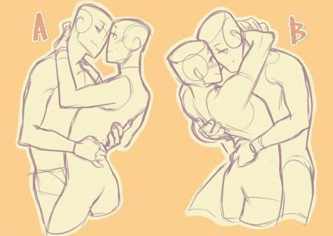 Kissing Poses, Couple Drawing, Poses Couple, Couple Poses Reference, Body Reference Drawing, Poses References, Figure Drawing Reference, Anatomy Reference, Couple Drawings