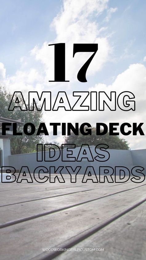 If you are looking to create a incredible space in your backyard you may want to look at a floating deck. This post has great floating deck ideas to inspire you! Very helpful info! Deck Ideas Diy, Floating Deck Ideas, Outdoor Wood Signs, Floating Deck, Deck With Pergola, Decks Backyard, Diy Deck, Backyard Deck, Deck Ideas