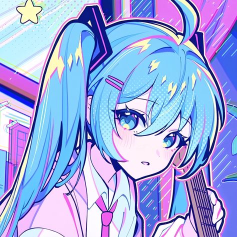 art by maegjuw on twt ! Anime Wallpapers Aesthetic, Miku Hatsune Chibi, Miku Hatsune Vocaloid, Charmmy Kitty, Pfp Anime, Gaming Wallpapers, Dessin Adorable, Icon Pfp, Sketchbook Art Inspiration