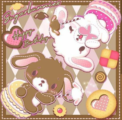 Sugar Bunnies, Choco Biscuit, Neapolitan Ice Cream, Pastel Pink Aesthetic, Pink And Brown, Cute Poster, B Day, Phone Themes, Cute Characters