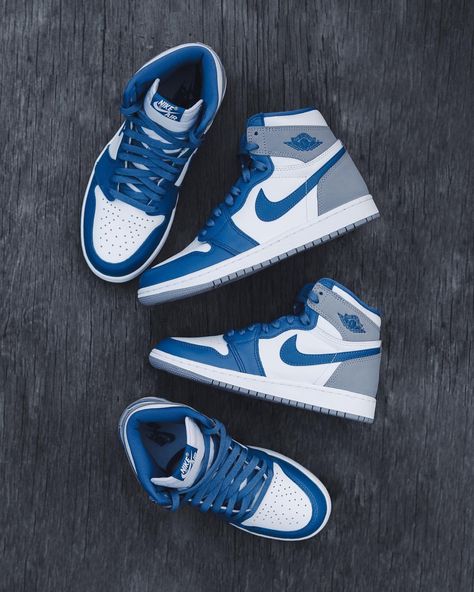 Air Jordan 1 Retro High Og True Blue, Jordan 1 Blue And Grey, New Jordans 2023, Tenis Jordan 1, True Blue Jordan 1, Air Jordan 1 True Blue, Jordan True Blue, Jordan 1 True Blue, Tennis Jordan