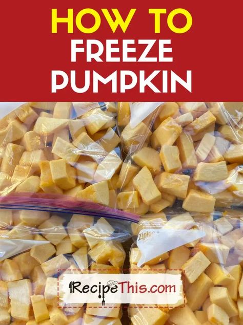 How To Freeze Pumpkin How To Freeze Fresh Pumpkin, Freeze Pumpkin, Slow Cooker Pumpkin Soup, Best Instapot Recipes, Frozen Pumpkin, Cooking Pumpkin, Slow Cooker Pumpkin, Pumpkin Recipe, Soup Maker