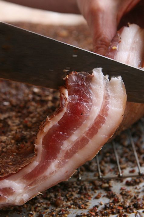 Home-Cured Pork Belly Recipe - NYT Cooking Cured Pork Belly, Curing Bacon, Curing Meat, Making Sausage, Meat Curing, Curing Salt, Homemade Bacon, Cultured Butter, Pork Belly Recipes