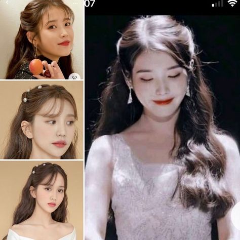 Korean Hairstyle For Graduation, Korean Fancy Hairstyle, Hairstyle For Graduation Medium Hair, Korean Hairstyle Graduation, Hairdo Down, Hairdos For Graduation, Wedding Korean Hairstyles, Korean Hair Do Wedding, Princess Hairstyles Long Hair