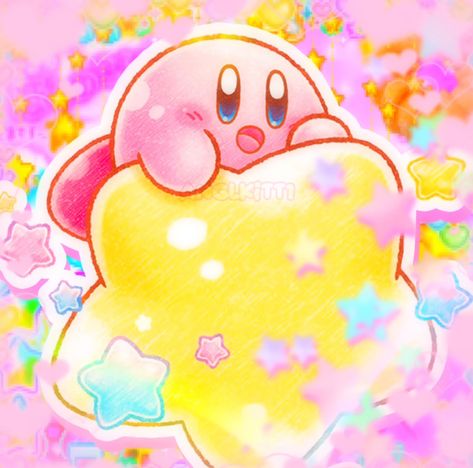 Icon Pfp, Kirby, Stars, Music, Pink, Kawaii