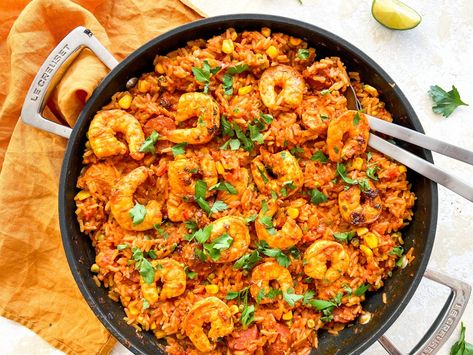 Photograph of Chicken Jambalaya with Chorizo and Prawns Chicken Jambalaya, Vegetarian Starters, Hot Desserts, Rice Chicken, Potato Rice, Red Onion Salad, Cold Desserts, Sandwiches For Lunch, Vegetable Puree