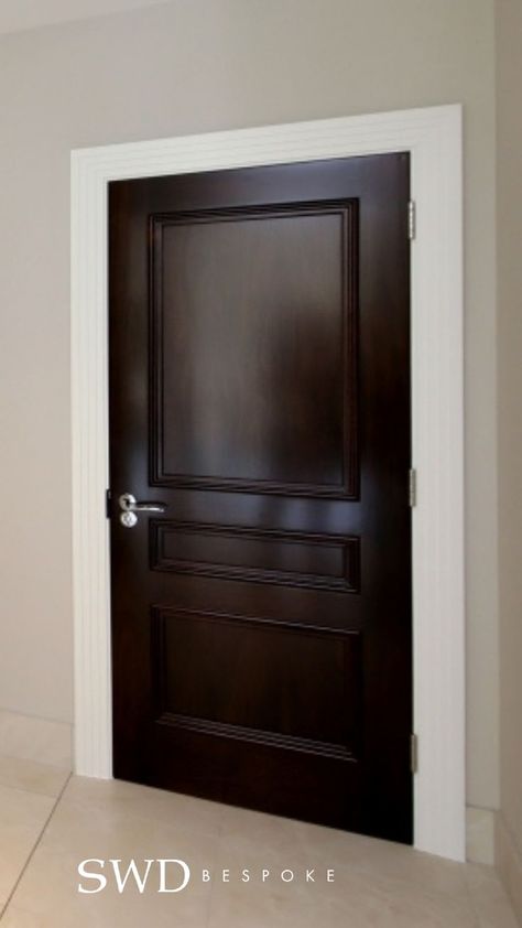 Dark Wooden Doors Interior, Dark Brown Interior Doors, Dark Brown Doors Interior, Brown Doors Interior, Dark Brown Door, Stained Interior Doors, Dark Interior Doors, Brown Interior Doors, Colour Combinations Interior